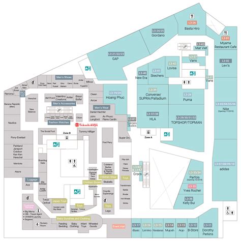 Takashimaya floor plan